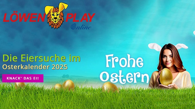 Löwen Play Osterkalender 2025 Gratis-Freispiele und Geldeier Löwen Play Osterkalender 2025 Gratis-Freispiele und Geldeier