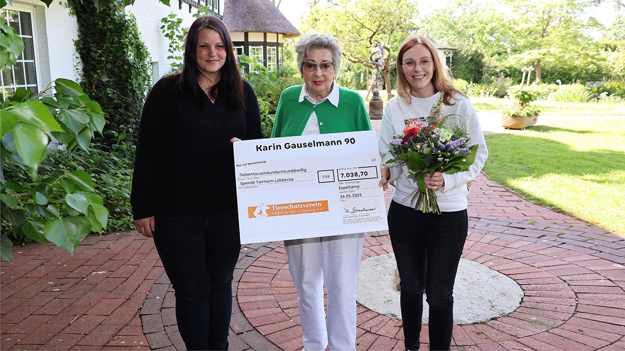Karin Gauselmann Tierheim Spende Karin Gauselmann Tierheim Spende