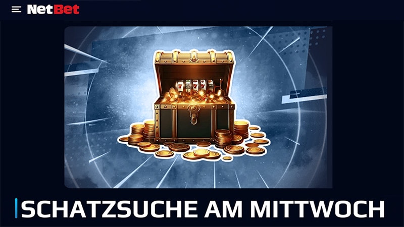 NetBet Schatzsuche am Mittwoch – 30 Freispiele kassieren! NetBet Schatzsuche am Mittwoch – 30 Freispiele kassieren!
