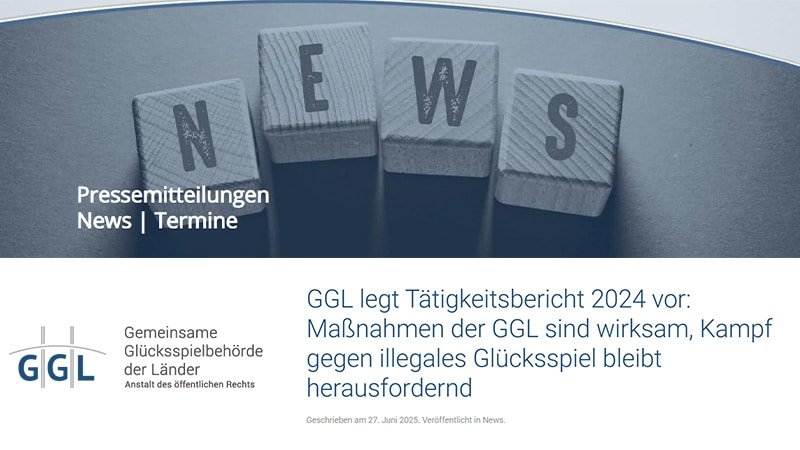 GGL Tätigkeitsbericht 2024: Großer Kampf gegen Schwarzmarkt GGL Tätigkeitsbericht 2024: Großer Kampf gegen Schwarzmarkt