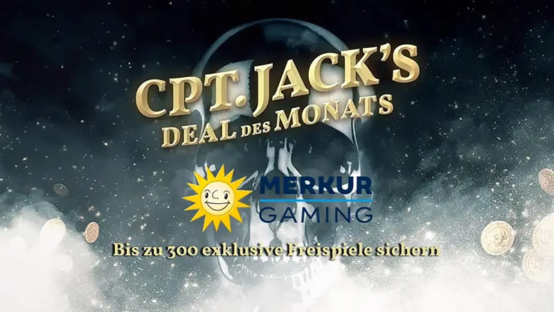 JackpotPiraten exklusiv 300 Merkur Freispiele in Juni! JackpotPiraten exklusiv 300 Merkur Freispiele in Juni!