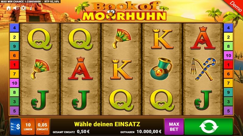 Book of Moorhuhn Spielautomat 