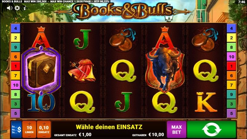 Books & Bulls Spielautomat