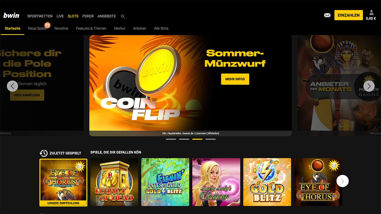 bwin Casino Sommer Bonus 2025