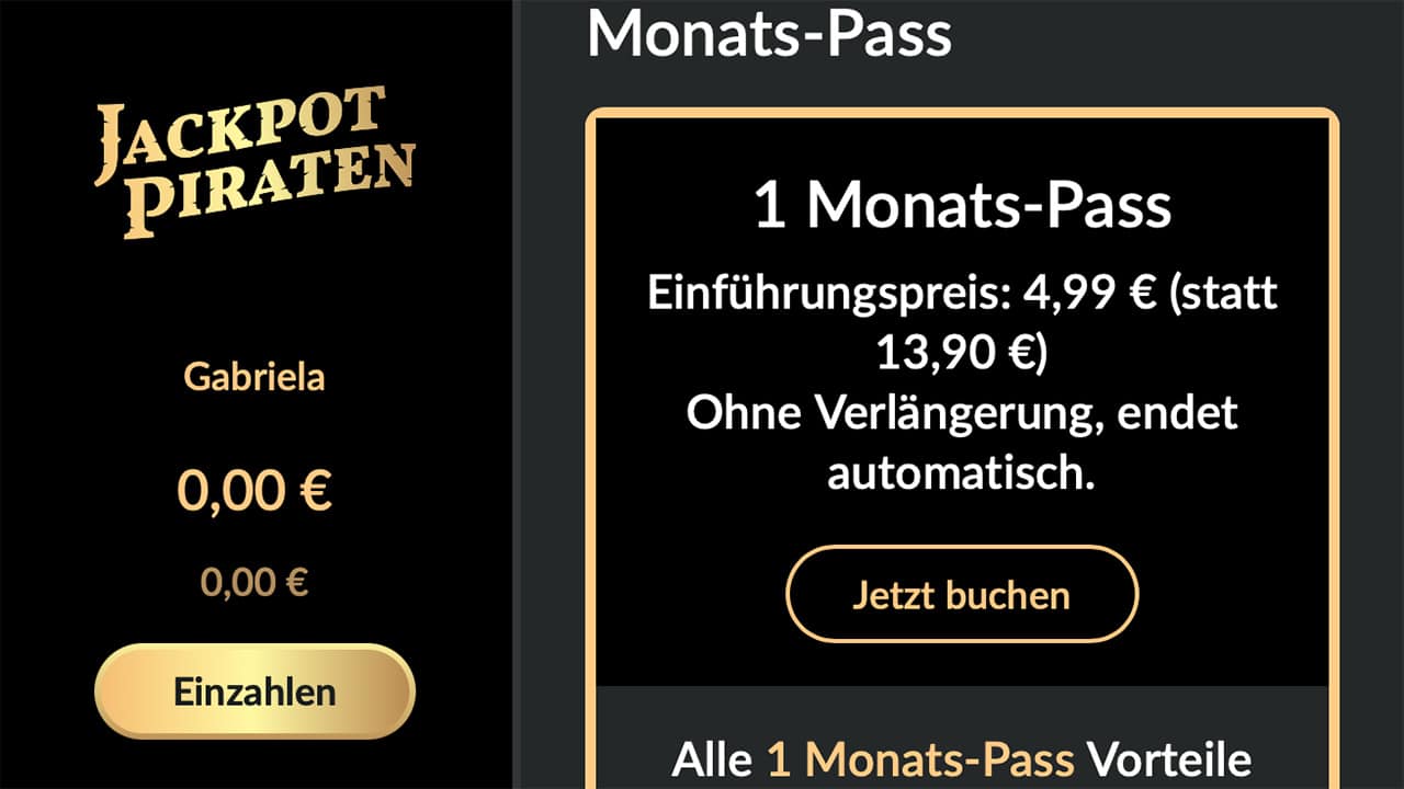 JackpotPiraten Premium-Mitgliedschaften