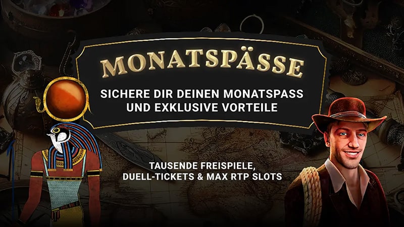 Jeden Monat exklusive Bonus-Vorteile bei JackpotPiraten
