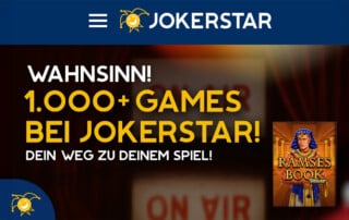jokerstar im hoehenflug deutsches online casino knackt die 1000 spiele marke
