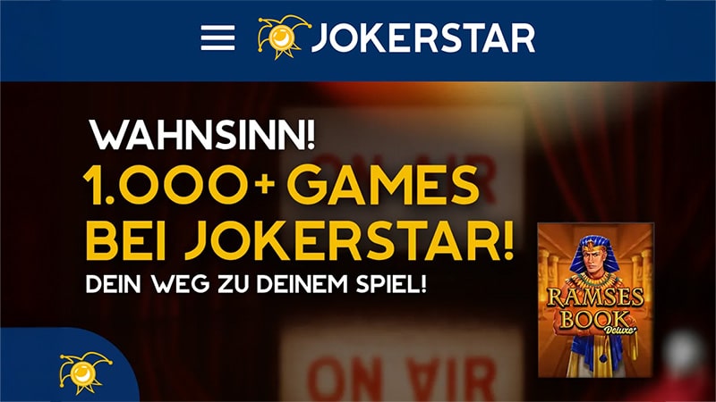 Jokerstar im Höhenflug: Deutsches Online Casino knackt die 1000-Spiele-Marke Jokerstar im Höhenflug: Deutsches Online Casino knackt die 1000-Spiele-Marke
