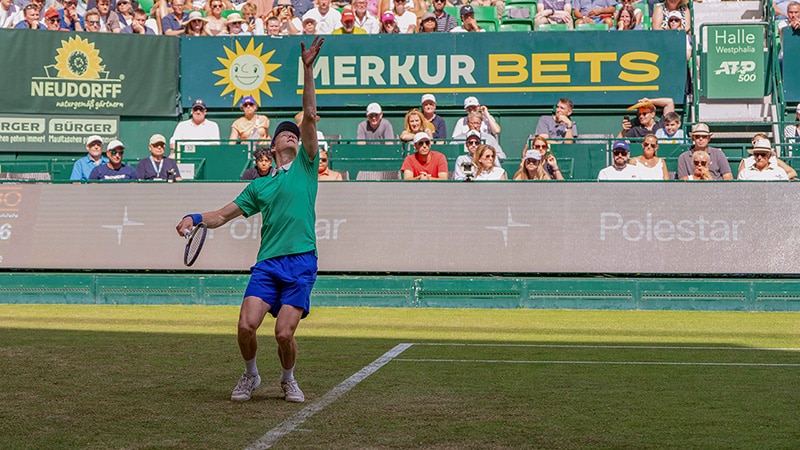 Merkur Bets beim ATP-Turnier Terra Wortmann Open in Halle