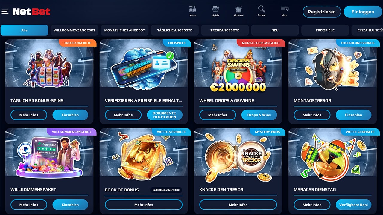 NetBet Treueangebot NetBet Treueangebot