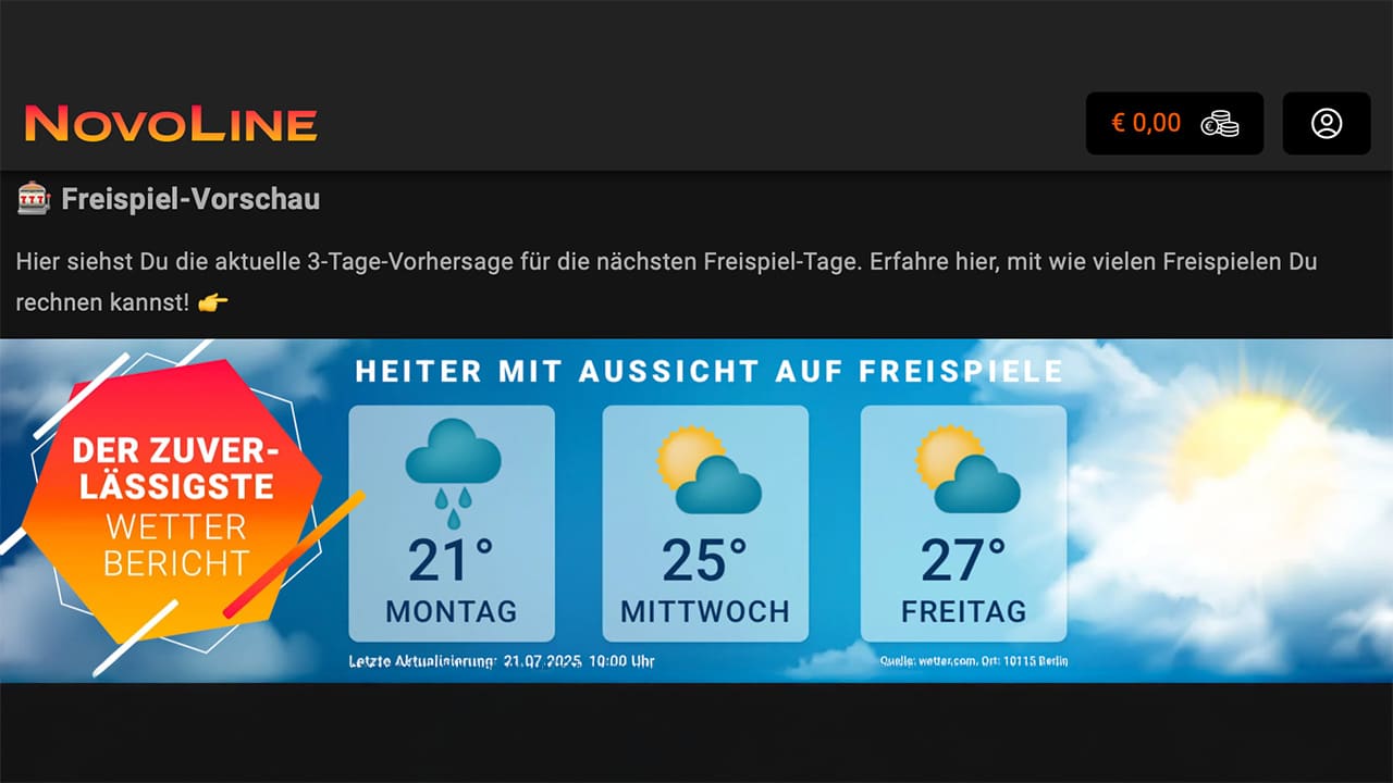NOVOLINE.DE Berlin Mitte Freispiele