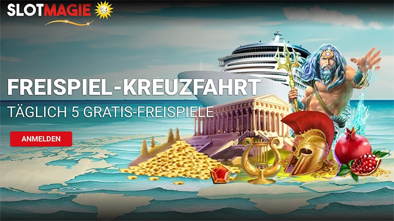 SlotMagie Kreuzfahrt – Casino Freispiele ohne Einzahlung plus Turnier!