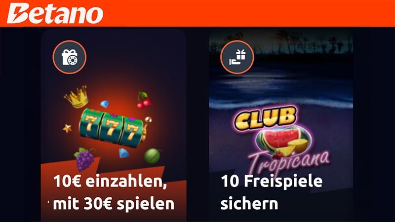 20&euro; Bonusgeld plus 10 Gratis-Freispiele bei Betano