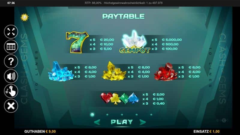 Clash of Gems Slot Test 