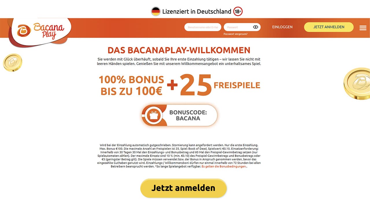 BacanaPlay Freispiele