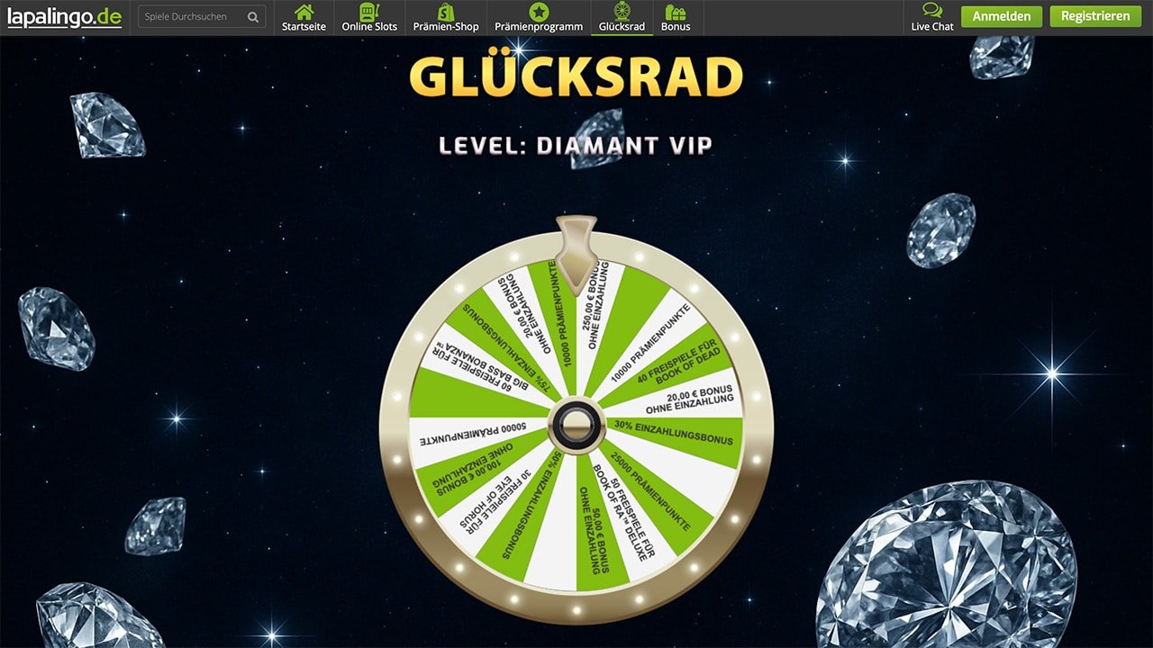 Diamant VIP-Glücksrad Diamant VIP-Glücksrad