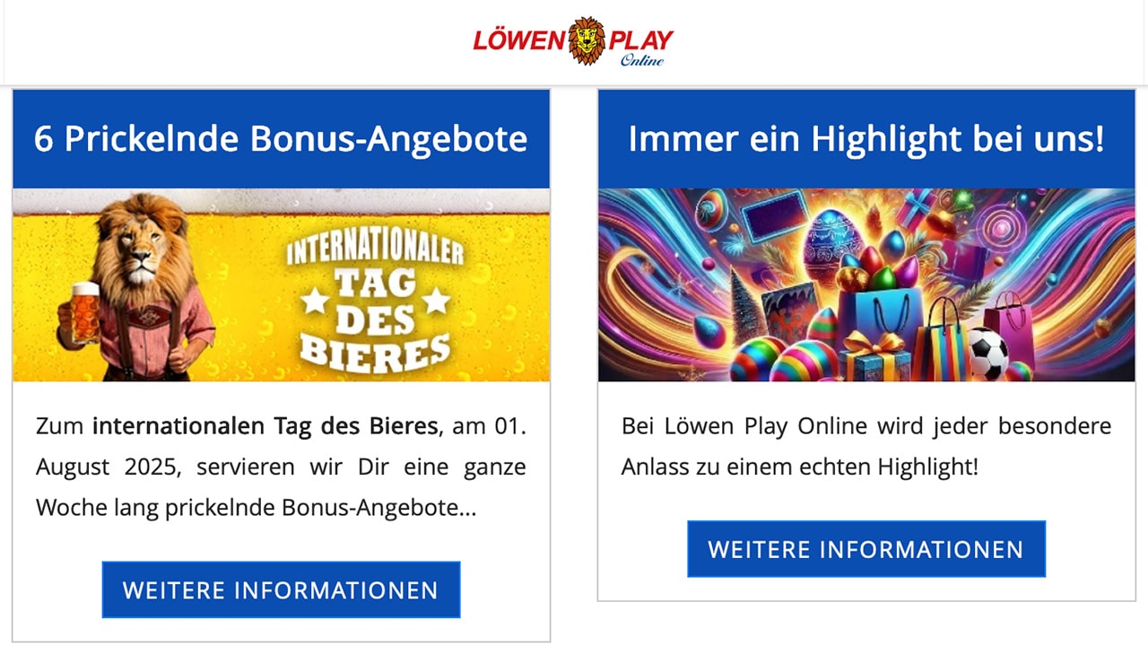 Löwen Play Bonus Freispiele Bier Löwen Play Bonus Freispiele Bier