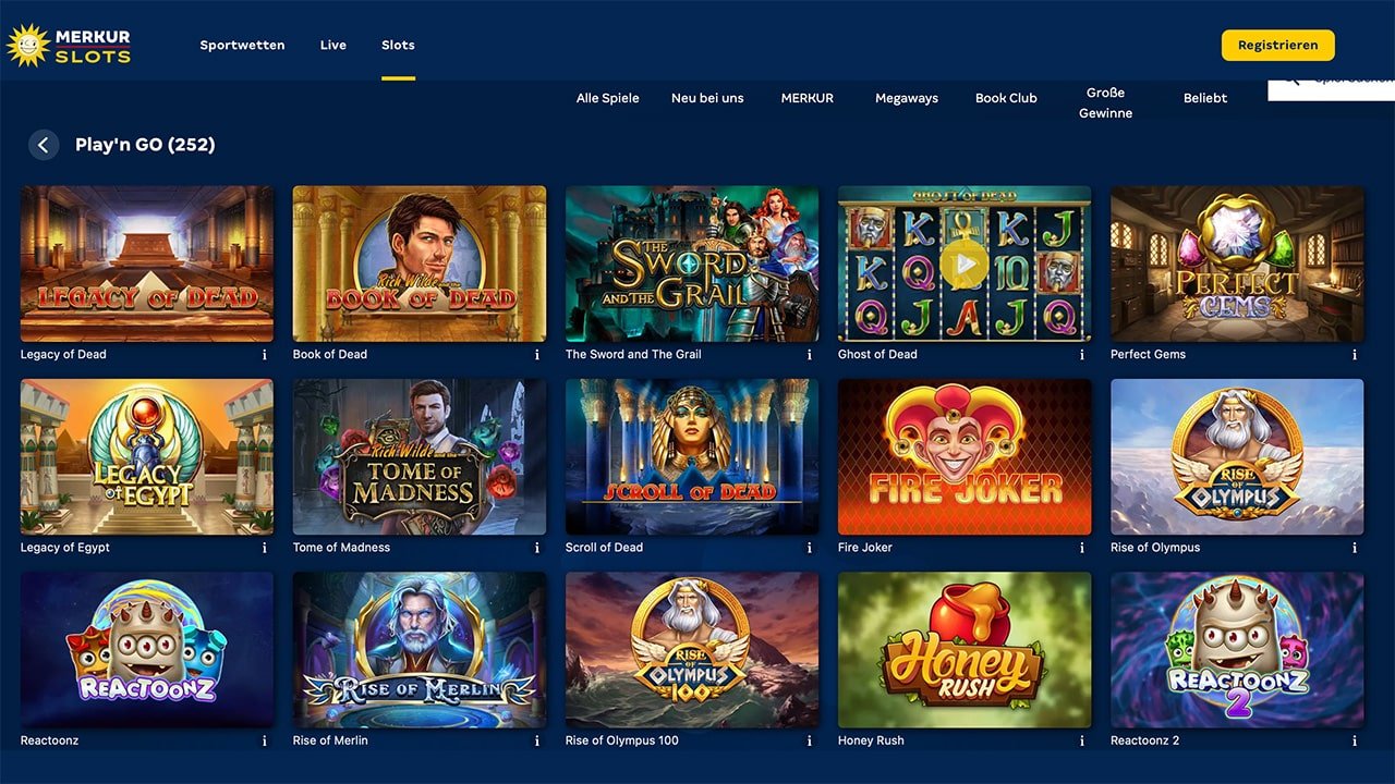 Merkur Slots Legion Gold Freispiele