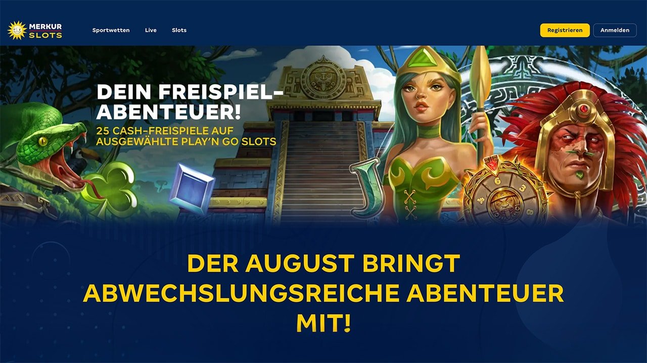 Merkur Slots Play'n GO Freispiele