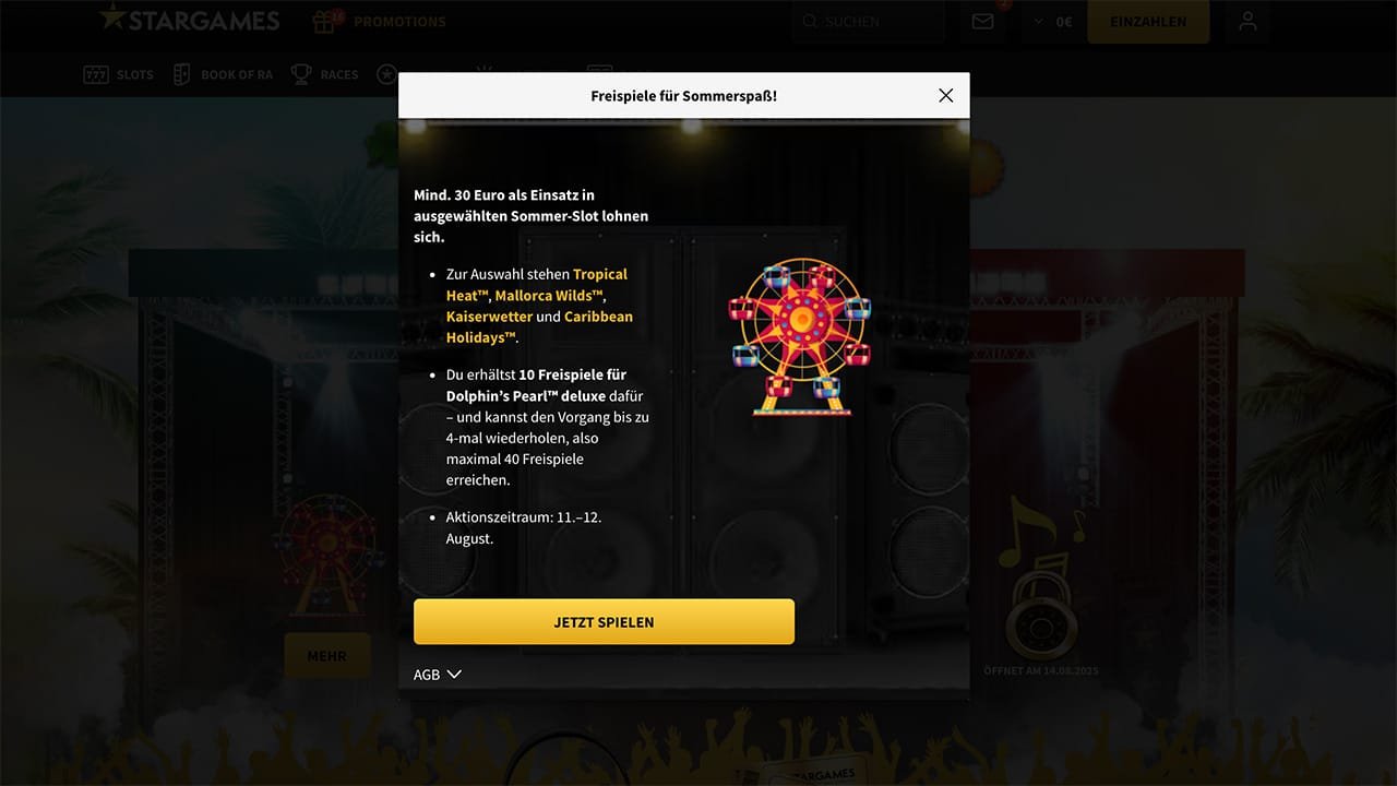 StarGames Slot-Festival Sommer 2025