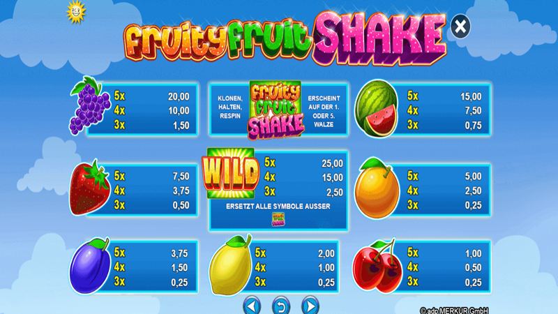 Fruity Fruit Shake Test