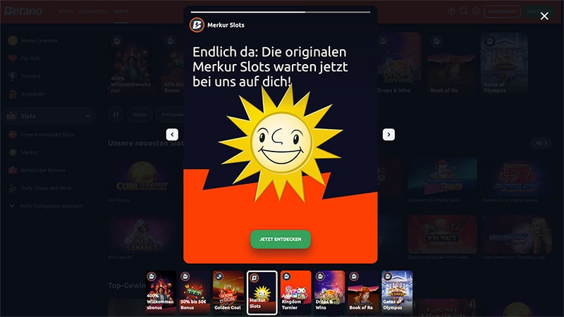 Betano launcht Merkur Spiele im Online Casino Deutschland! Betano launcht Merkur Spiele im Online Casino Deutschland!