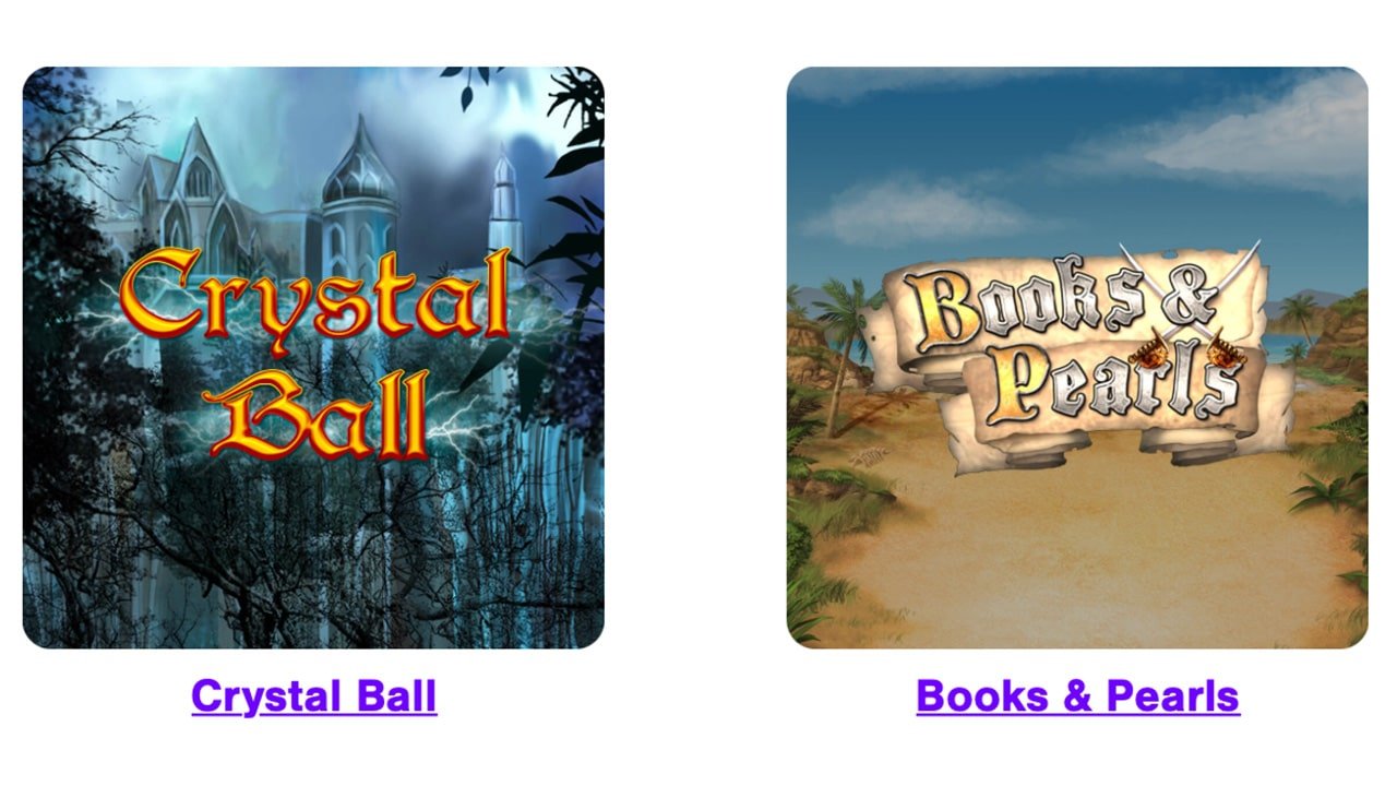 GAMOMAT Turnier Slots Crystal Ball und Books & Pearls GAMOMAT Turnier Slots Crystal Ball und Books & Pearls