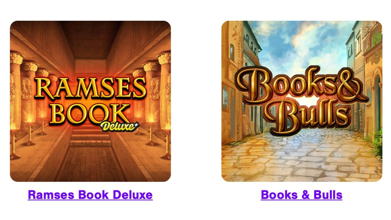GAMOMAT Turniersspiele Ramses Book Deluxe und Books & Bulls GAMOMAT Turniersspiele Ramses Book Deluxe und Books & Bulls