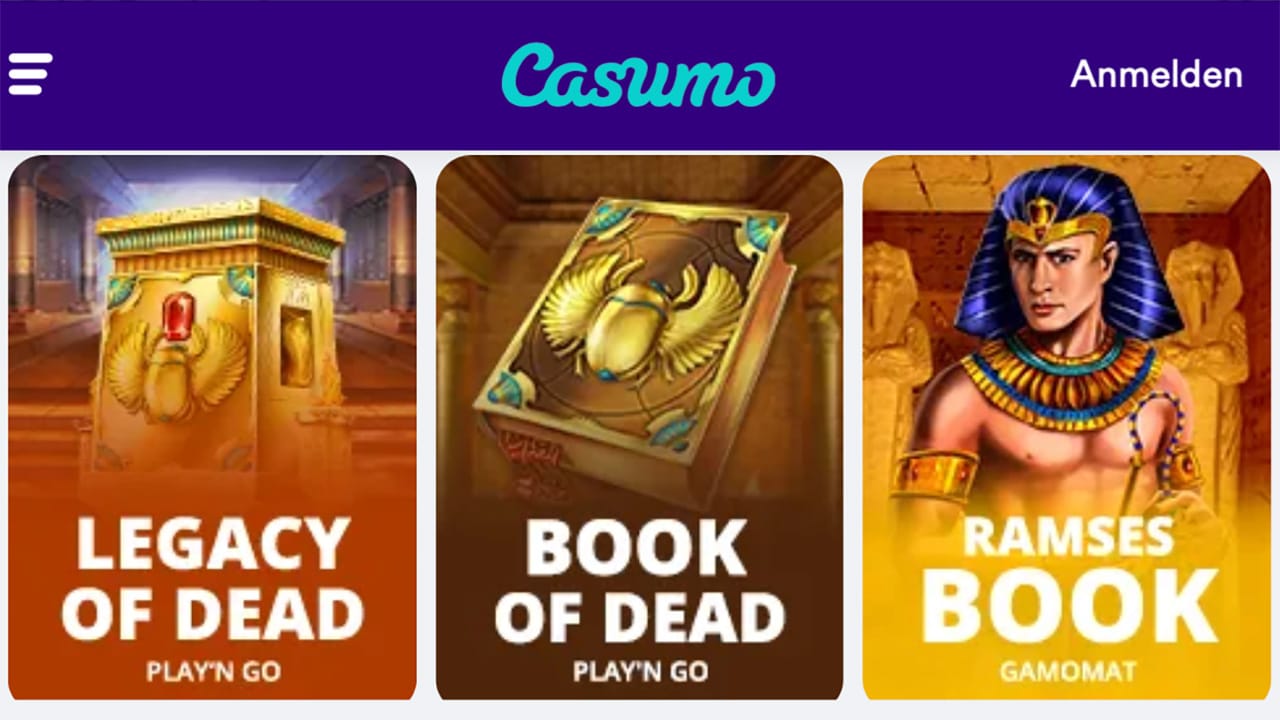 Casumo Legacy of Dead Freispiele