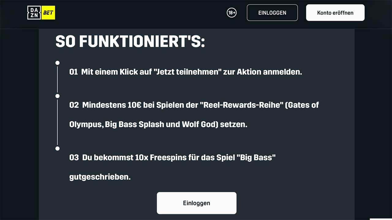 DAZN Bet Games Spin & Get