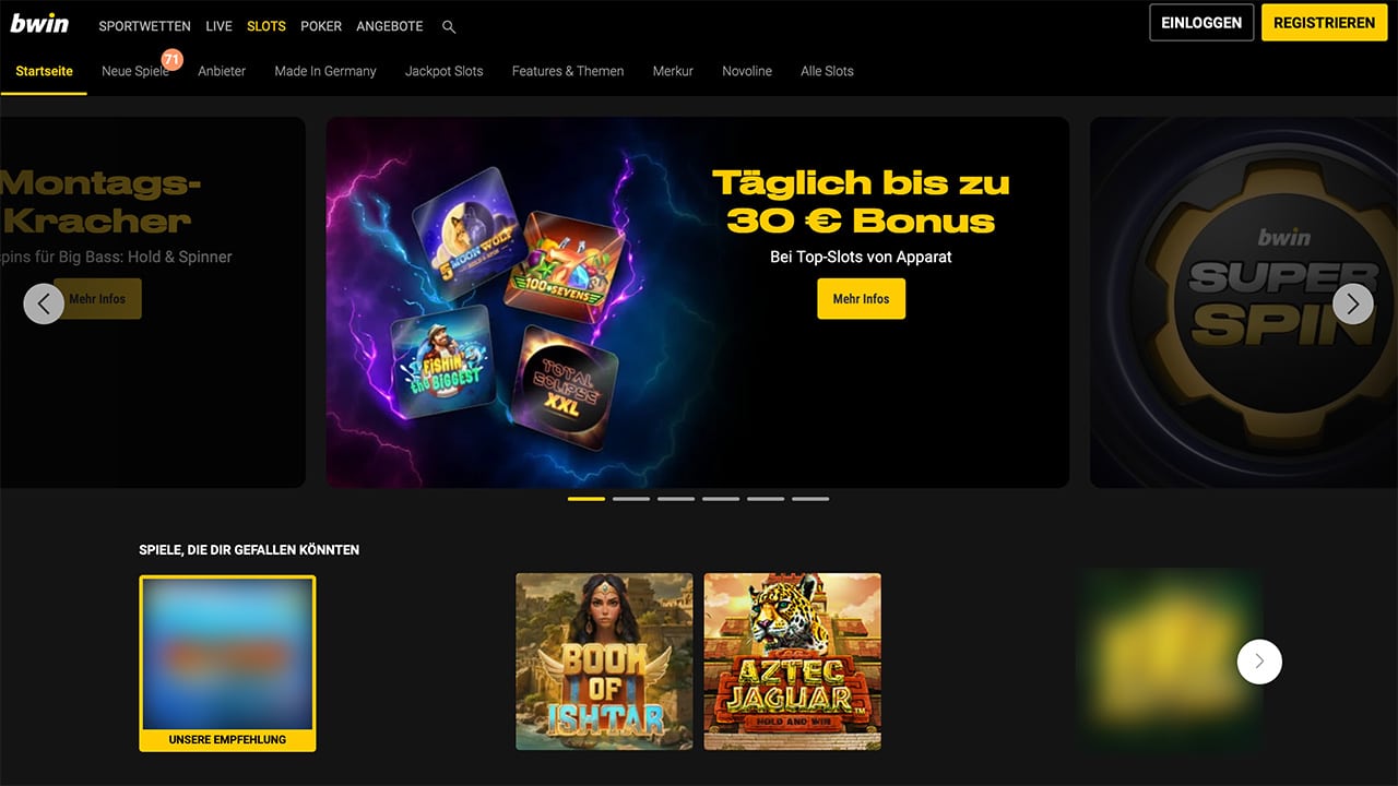 bwin Partner mit Apparat Gaming