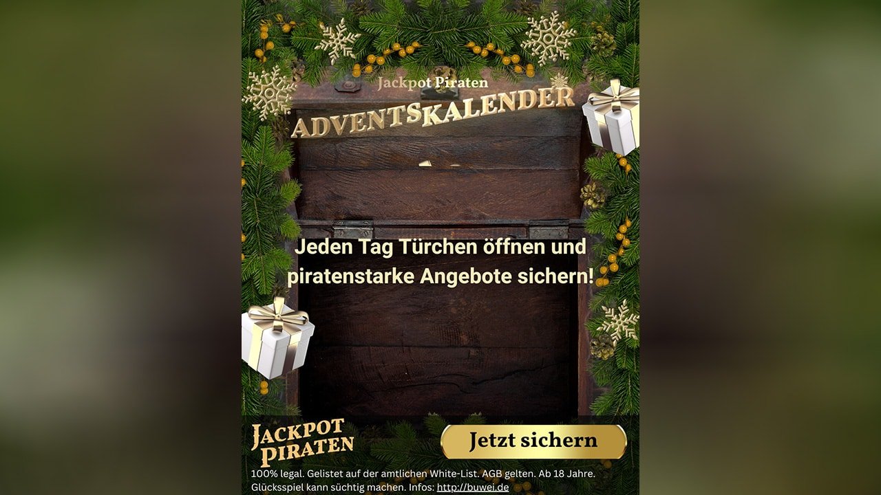 JackpotPiraten Weihnachtskalender 2025