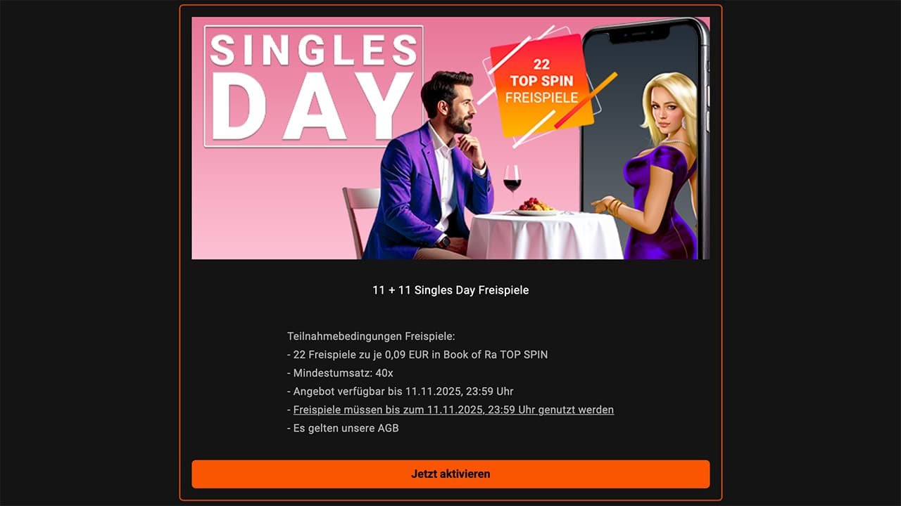 NOVOLINE.DE 22 Top Spin Freispiele