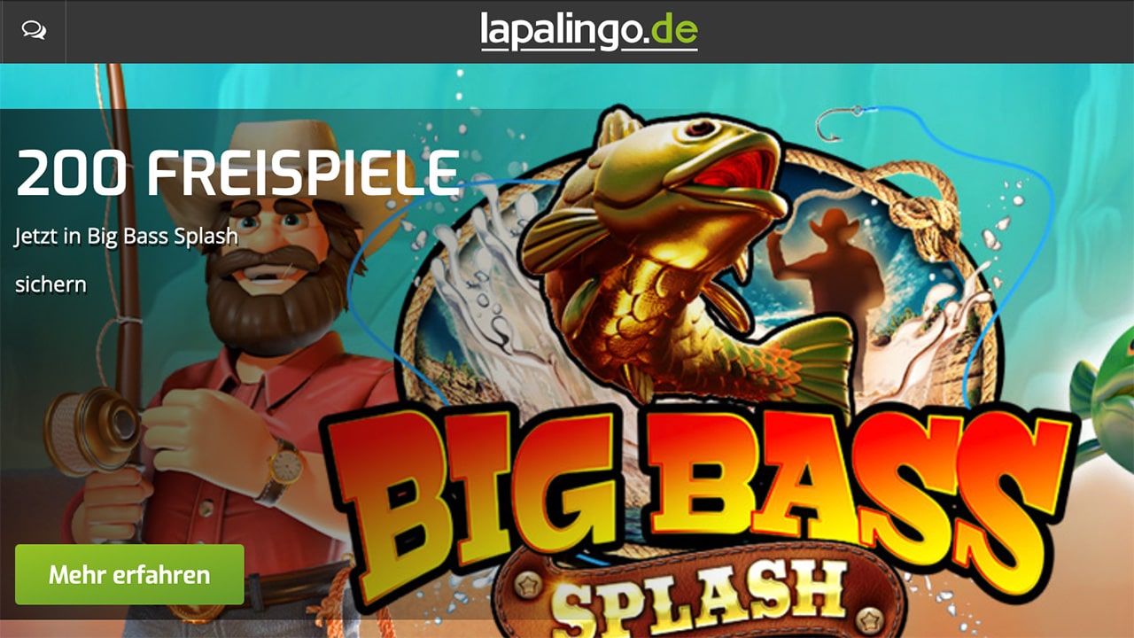 rekordfang bei lapalingo 200 freispiele fuer big bass splash