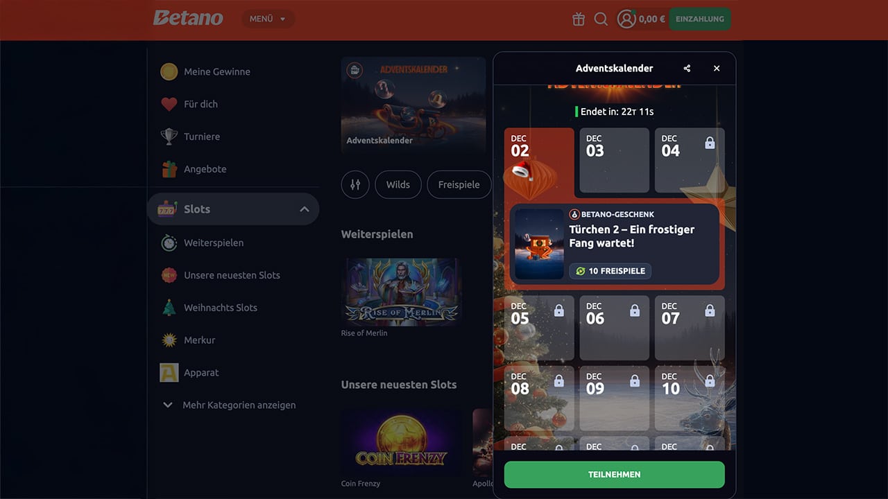 Betano Weihnachten 2025