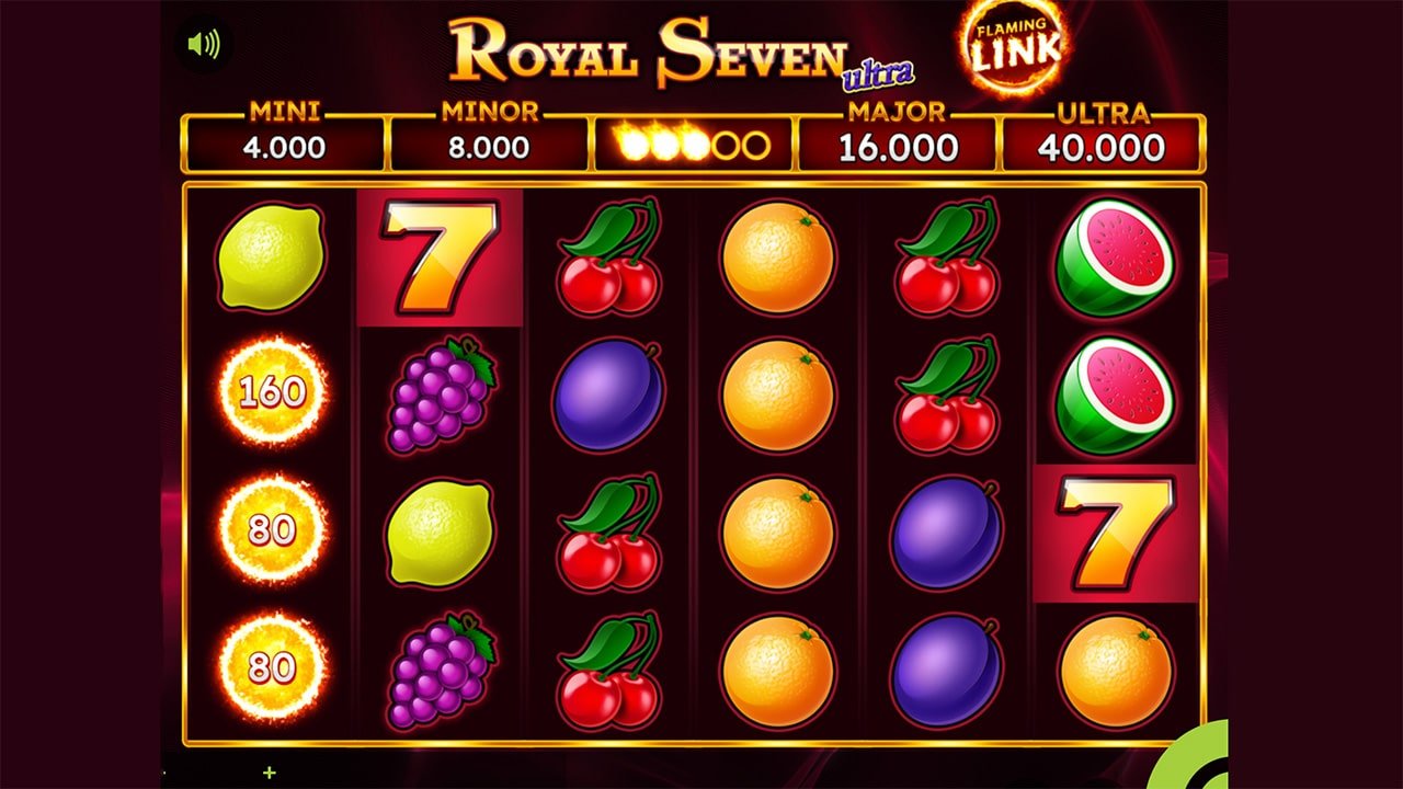 Royal Seven Ultra Flaming Link Feature in Arbeit