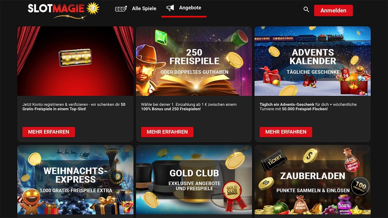 SlotMagie Bestandskundenbonus