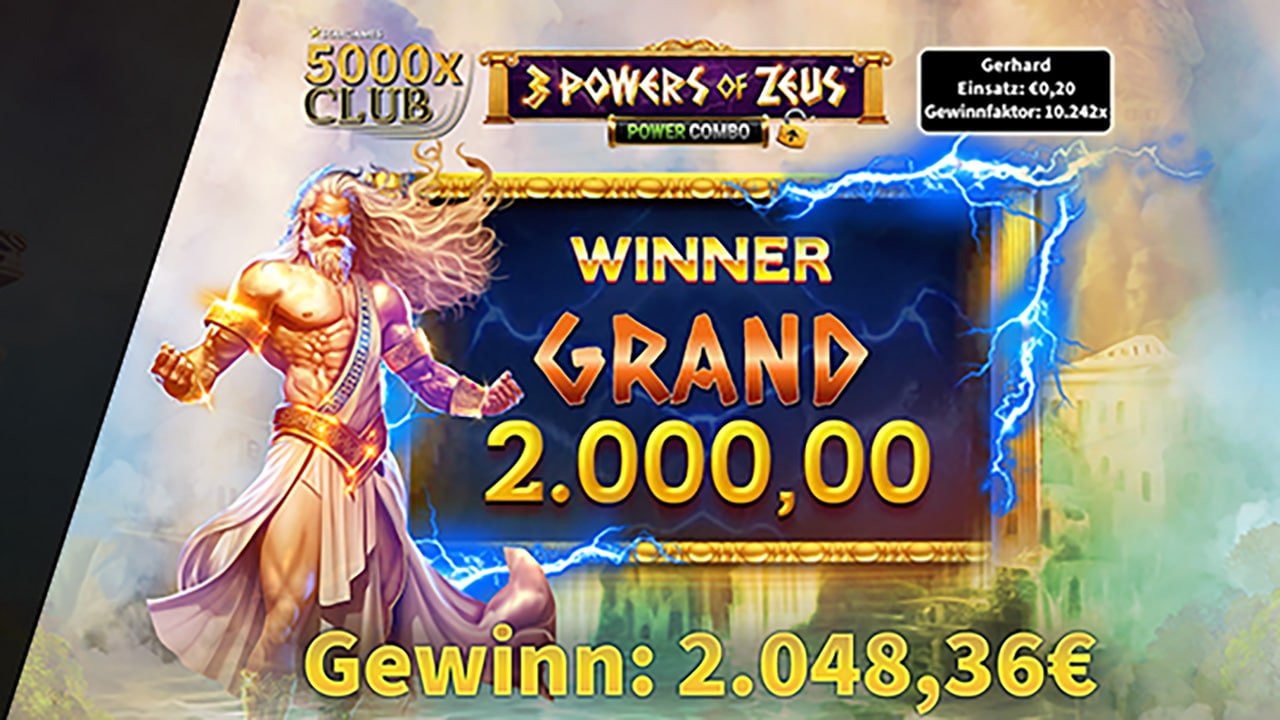 StarGames 3 Powers of Zeus: Power Combo Jackpot