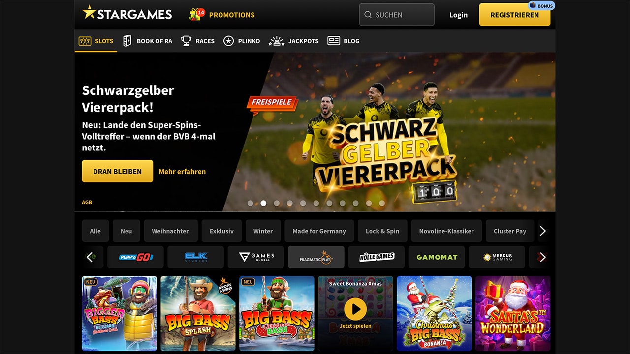 StarGames BVB Tore Bonus Freispiele