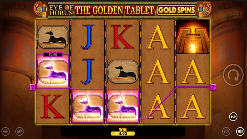Eye of Horus The Golden Tablet Gold Spins 