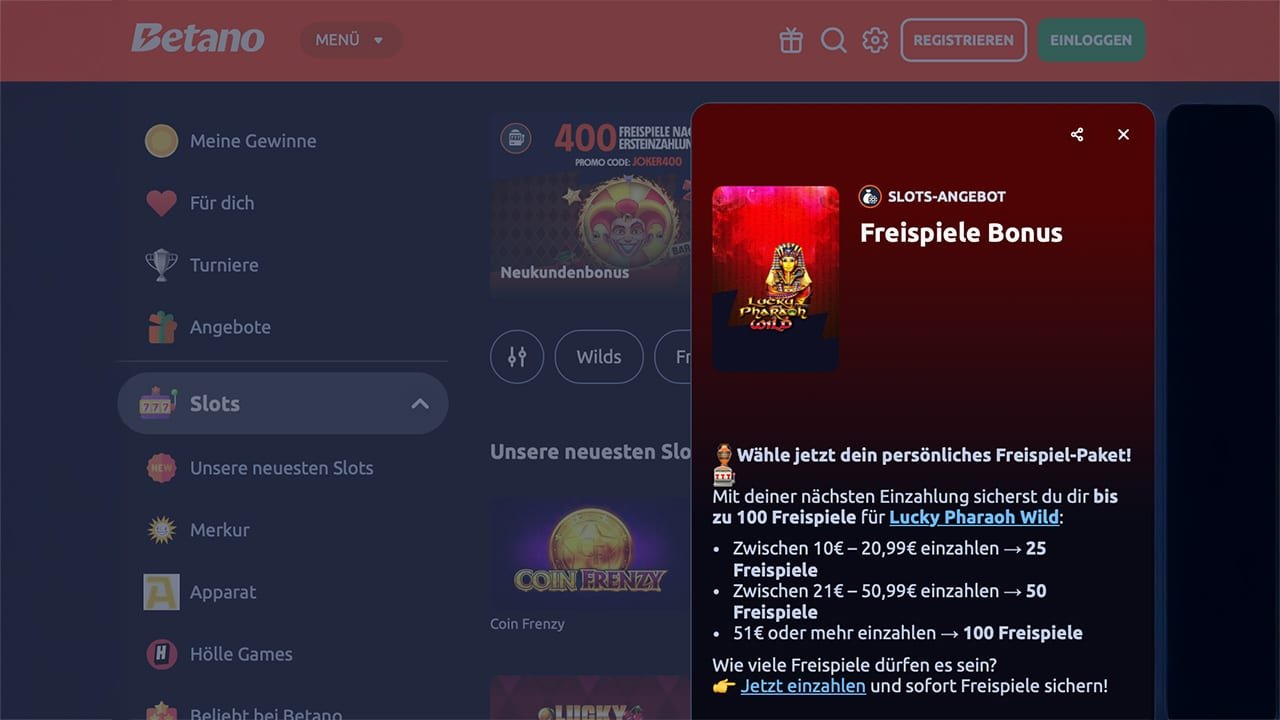 Betano Wochenende Merkur Freispiele