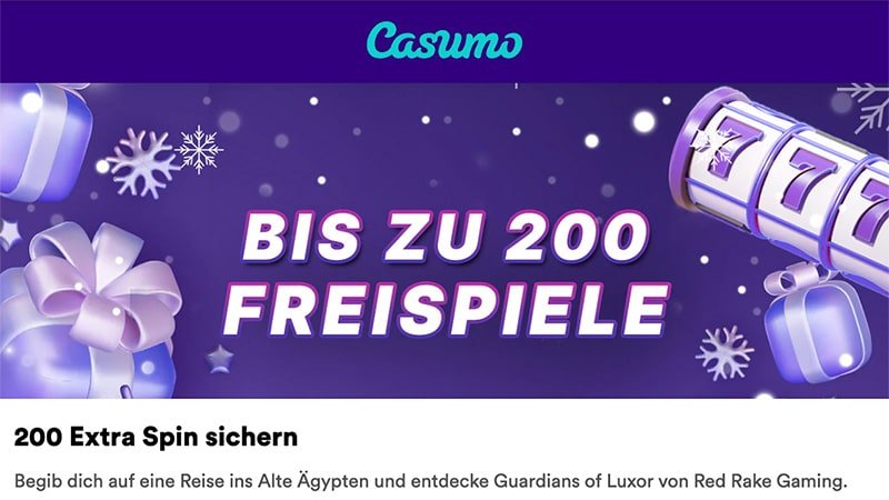 Guardians of Luxor Freispiele: 200 Casumo Bonusspins im Zeichen der Wächter! Guardians of Luxor Freispiele: 200 Casumo Bonusspins im Zeichen der Wächter!