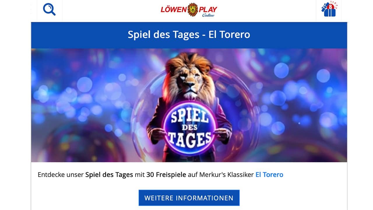 Löwen Play jeden Tag Freispiele Löwen Play jeden Tag Freispiele