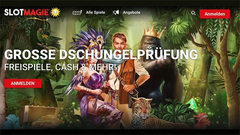 SlotMagie Dschungelprüfung - wilde Freispiele und abenteuerlicher Cash-Bonus! SlotMagie Dschungelprüfung - wilde Freispiele und abenteuerlicher Cash-Bonus!