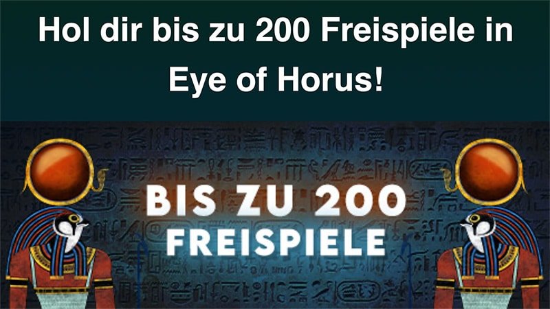 TigerSpin 200 Freispiele auf Eye of Horus: Merkur Casino Bonus zum Jahresauftakt!