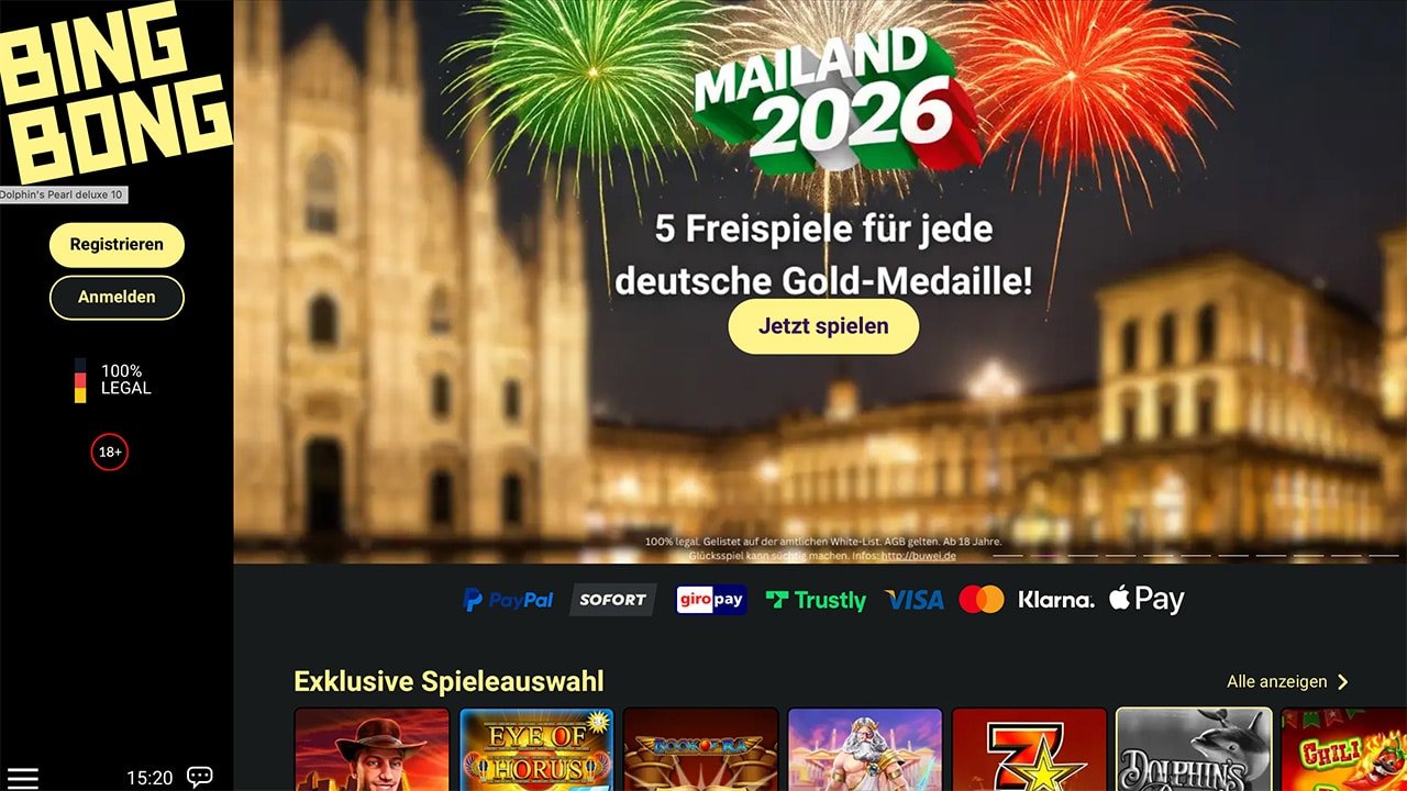 BingBong Olympische Winterspiele Casino