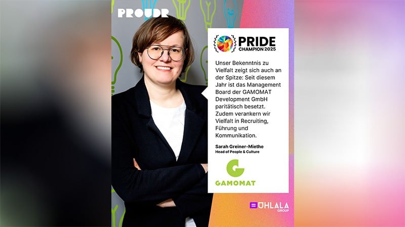 GAMOMAT Diversity überzeugt: PRIDE Champion Gold für gelebte Vielfalt! GAMOMAT Diversity überzeugt: PRIDE Champion Gold für gelebte Vielfalt!