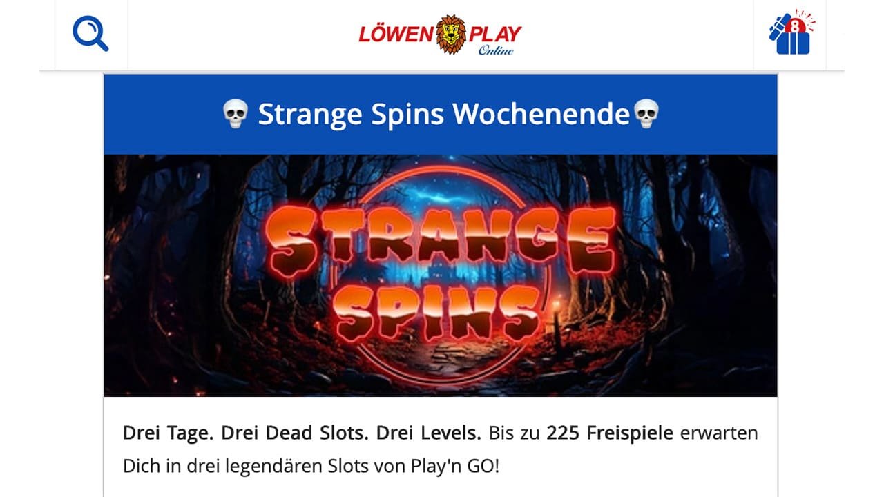 L&ouml;wen Play 225 Freispiele