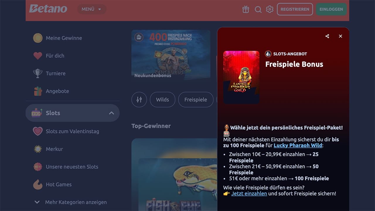 Merkur Echtgeld Freispiele f&uuml;r Lucky Pharao Wild