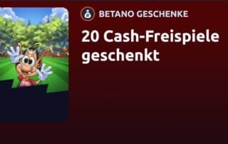 betano 20 cash freispiele ohne einzahlung bonus tor mit hugo goal